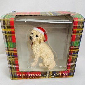 Sandicast Golden Labradoodle Dog Pup Christmas Holiday Ornament Gift